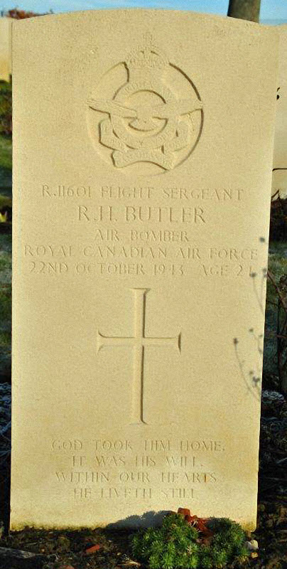 F/Sgt Ronald Harris Butler<br/><br /><br />died October 22nd, 1943
